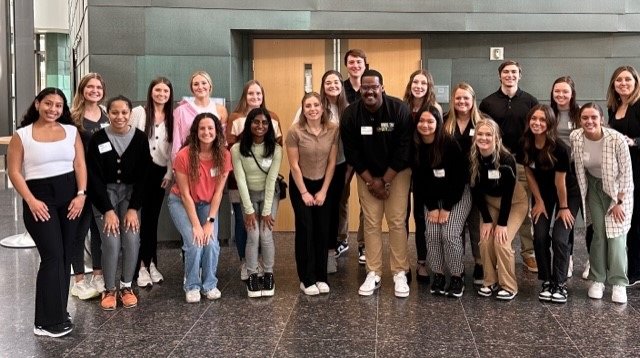 conference group shot of students