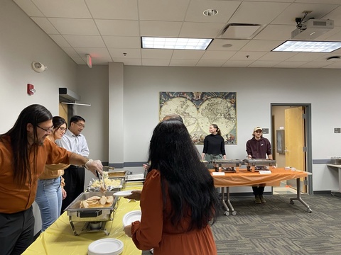 International Student Services hosts a fall meal