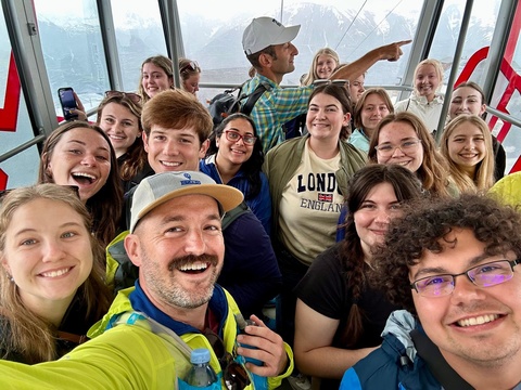 A group of students visited Europe as part of a study abroad course with CLAS faculty