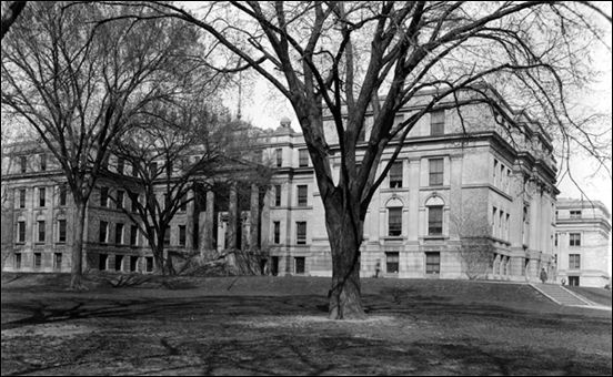 Schaeffer Hall as seen from Clinton Street