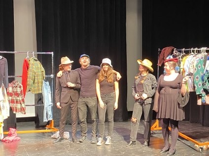 Students acting during the UI Department of Theatre’s Ten-Minute Play Festival 