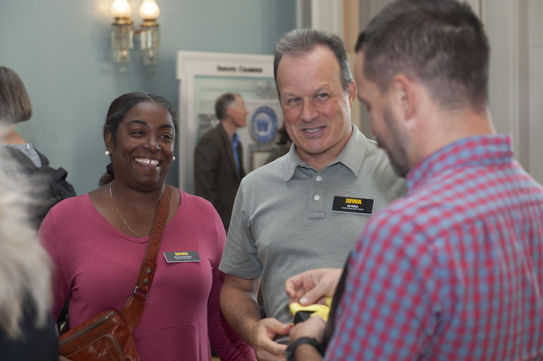 Faculty and staff celebrate at the annual faculty honors event